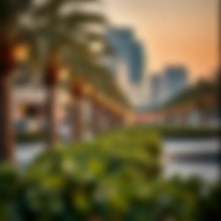 Public amenities and parks in the Corniche area
