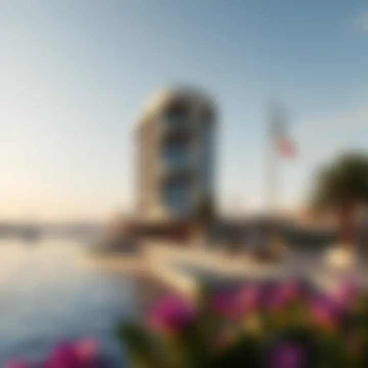 Luxurious waterfront properties along the Corniche