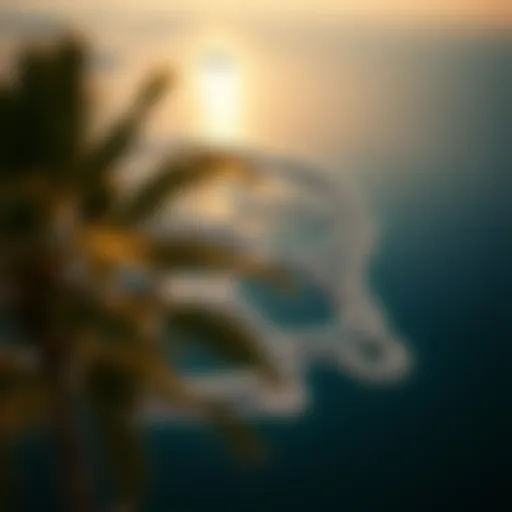 Aerial view of Palm Jumeirah showcasing its iconic palm tree shape