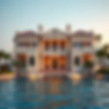 Opulent Beachfront Living Luxury beachfront villas on Palm Jumeirah highlighting opulent architecture