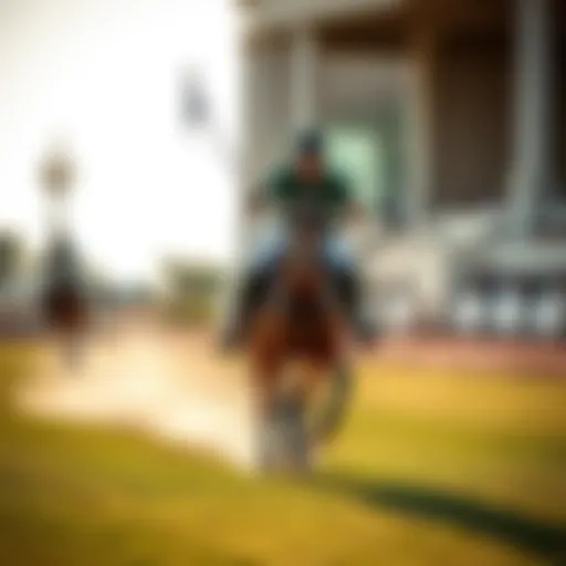 Polo Match at Dubai Polo and Equestrian Club Elegant polo match in progress at the Dubai Polo and Equestrian Club