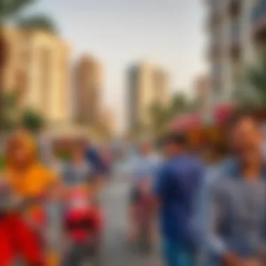 Vibrant community life in Du Business Bay