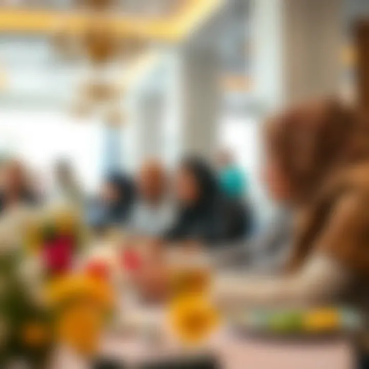 Community event showcasing مدرسة الريم's engagement with families
