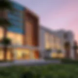 Exterior view of مدرسة الريم showcasing modern architecture