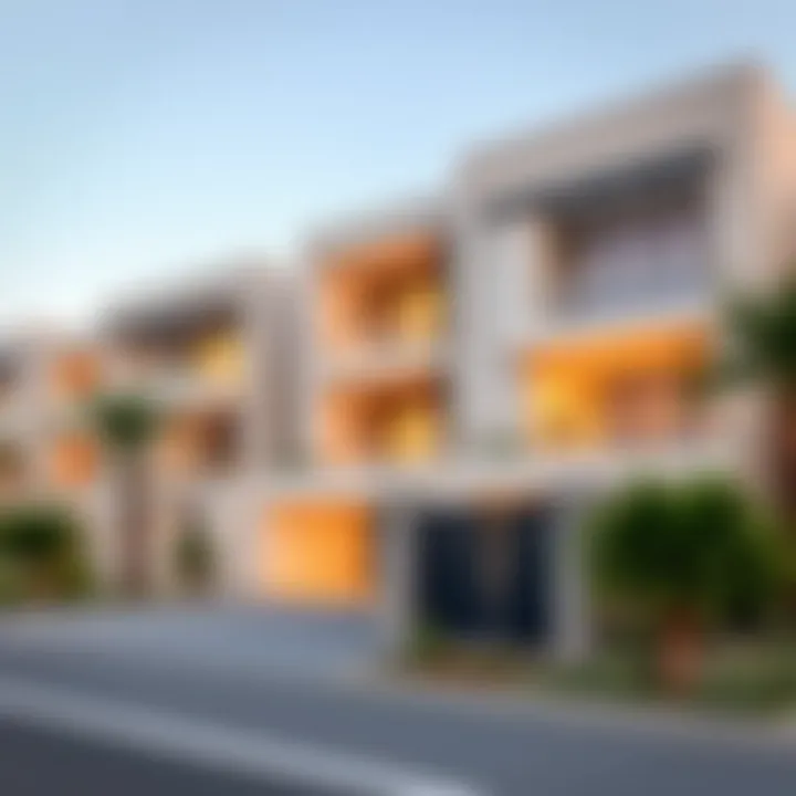 Modern architectural design of a property in Al Marmoom