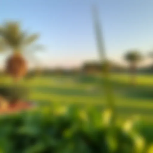 Lush golf greens at Damac Hills showcasing immaculate landscaping