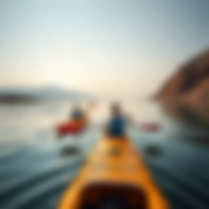 Kayakers enjoying the calm waters of Hatta Lakes