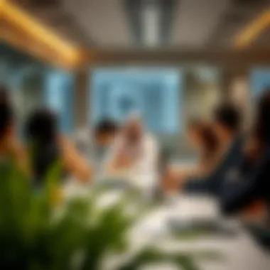 Enhancing Skills for Future Career Opportunities A group of individuals engaged in a skills development workshop in a corporate setting