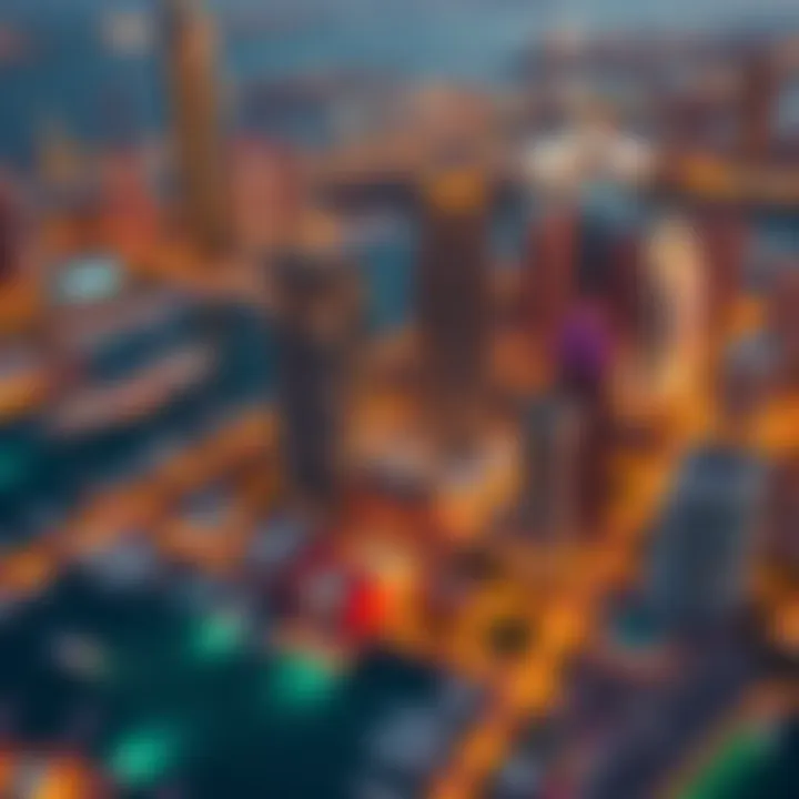 Stunning aerial view of Dubai Marina showcasing its skyline