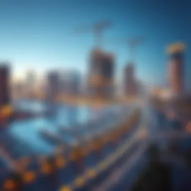 Architectural blueprint of a new building in Dubai Marina