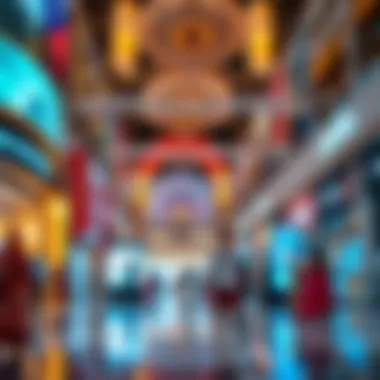 A scene depicting the cultural events hosted at the Mall of Dubai.