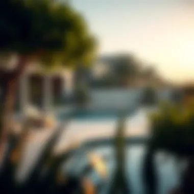 Tranquil Outdoor Spaces in Luxury Neighborhoods Serene outdoor spaces in a high-end residential area