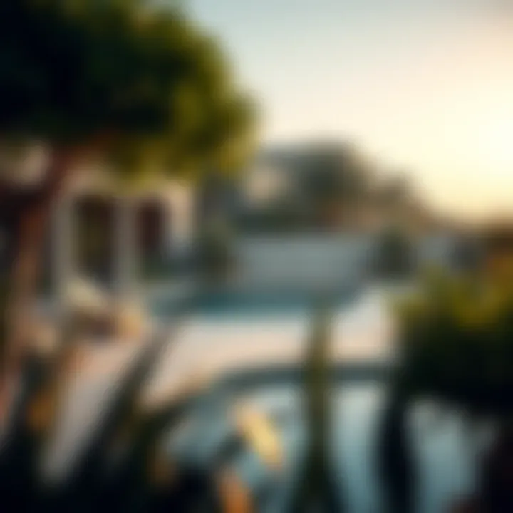 Tranquil Outdoor Spaces in Luxury Neighborhoods Serene outdoor spaces in a high-end residential area