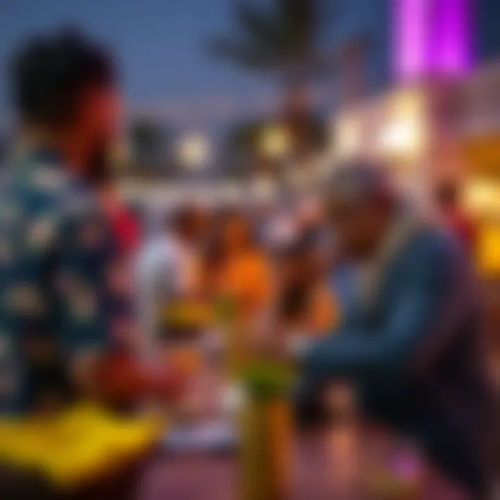 A vibrant community event illustrating lifestyle factors in Dubai.