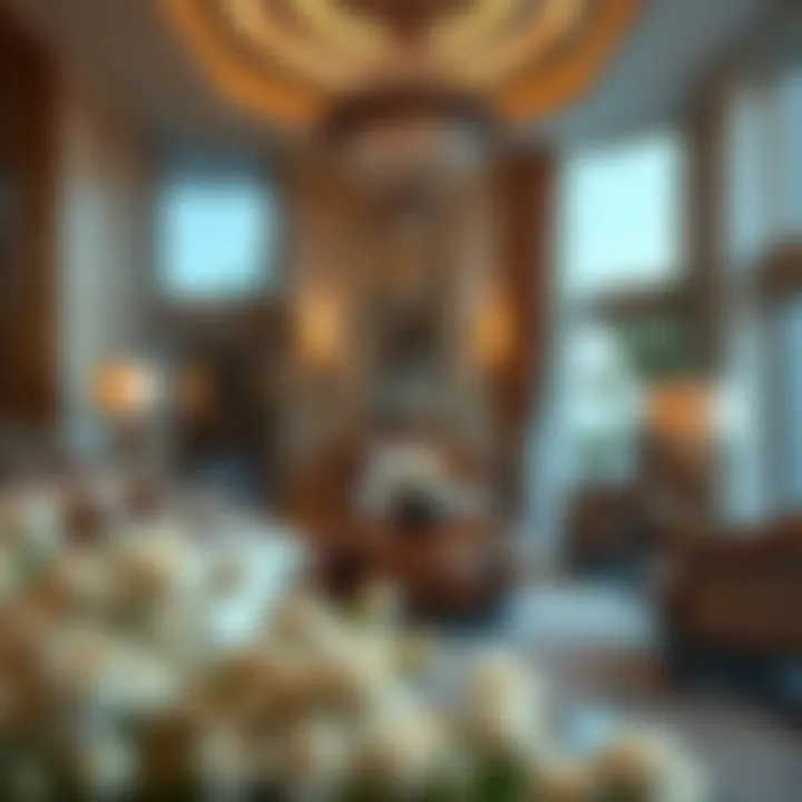 Lavish interior of a luxury villa showcasing exquisite furnishings and decor