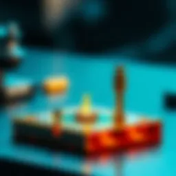 Schematic representation of Atomic Force Microscopy operation