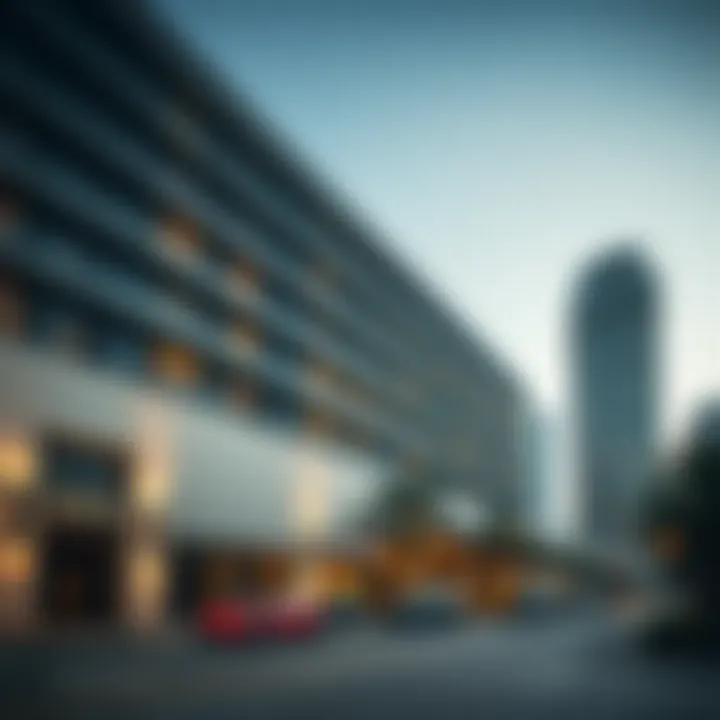 Contemporary architecture of Rove Hotel