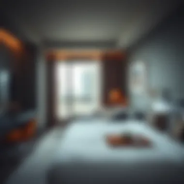 Cozy guest room interior at Rove Hotel