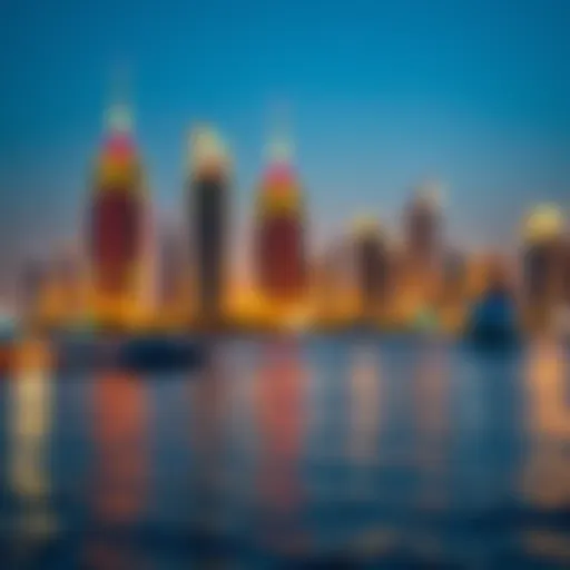 Stunning skyline view of Dubai's waterfront properties