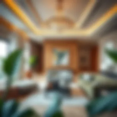 Luxurious interior living space in Tiara Residences