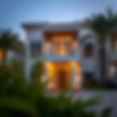 Close-up of a luxury property representative of Dubai's high-end market