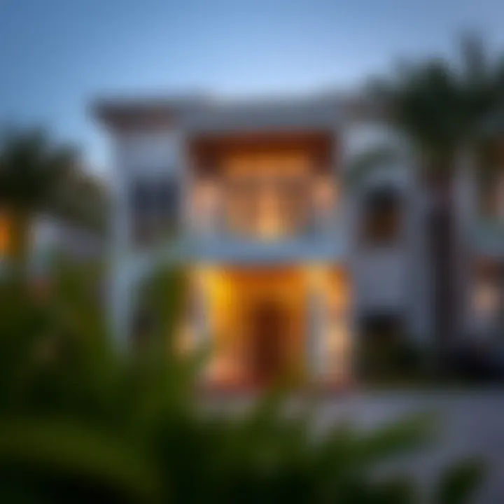 Close-up of a luxury property representative of Dubai's high-end market