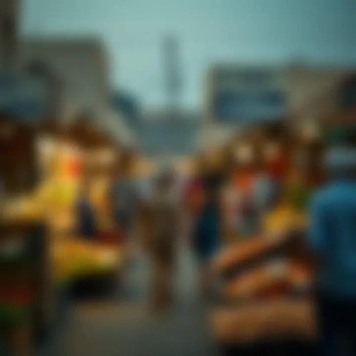 Vibrant local market in Al Barsha