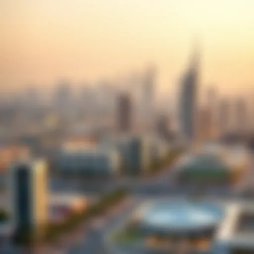 Panoramic view of Al Barsha skyline