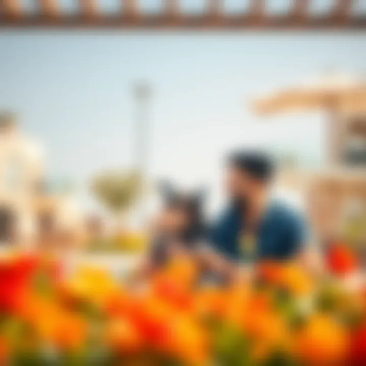 Family enjoying amenities in Villanova