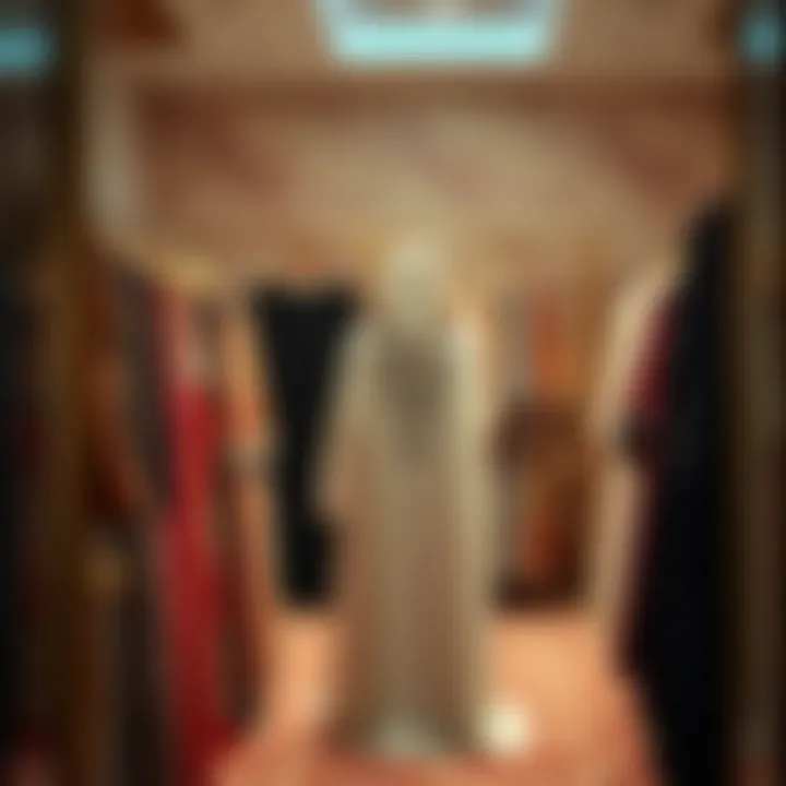 Stylish abayas in a boutique setting