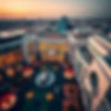 Aerial view of Nakheel Mall showcasing its modern architecture