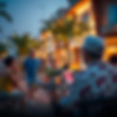 Vibrant community life in Akoya neighborhood