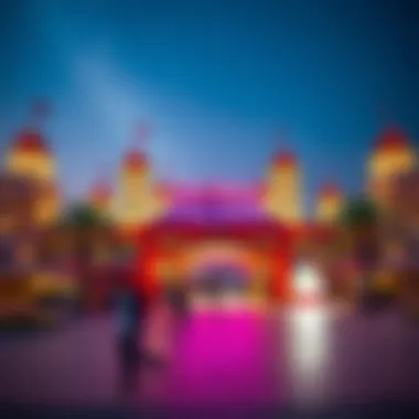 Vibrant entrance of Global Village Dubai showcasing cultural diversity