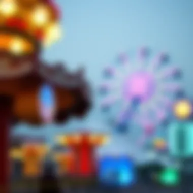 An exciting attraction at Global Village capturing the thrill of entertainment