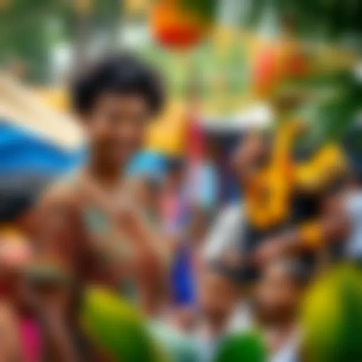 A cultural festival celebrating diversity within a global village
