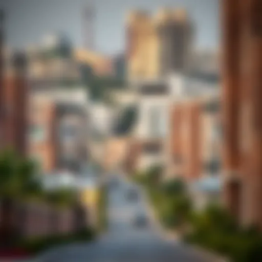 Scenic view of a vibrant Dubai neighborhood