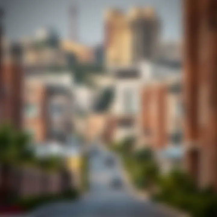 Scenic view of a vibrant Dubai neighborhood