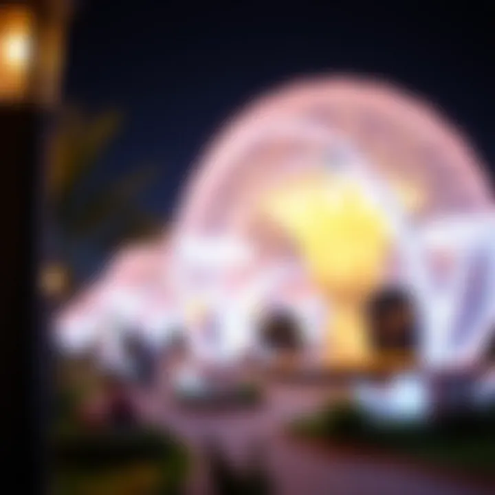 Artistic Brilliance in Light Design Artistic light installations in Hadiqat Al-Adaa