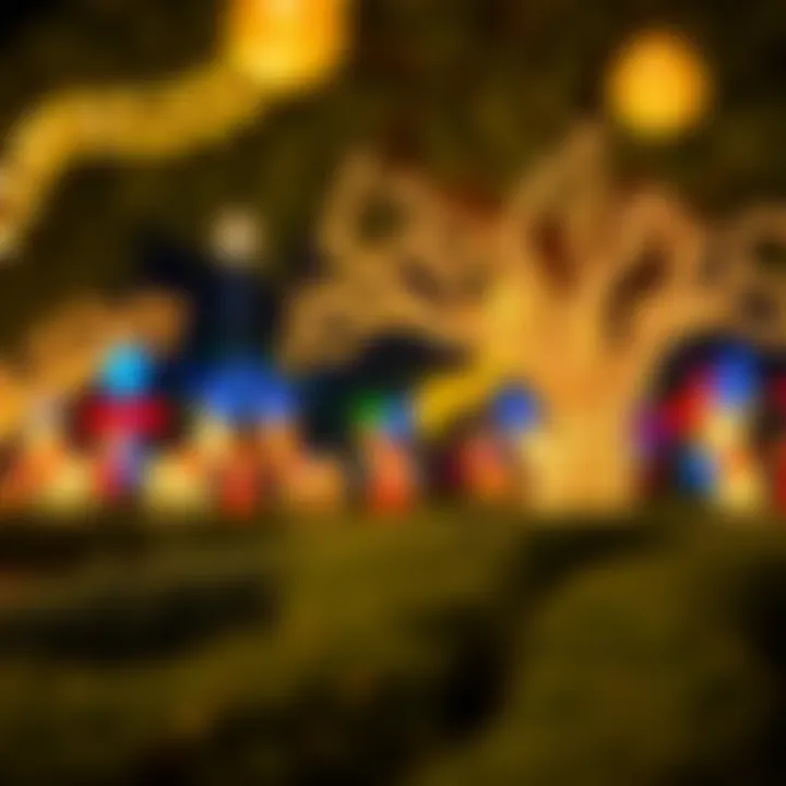 Cultural Illuminations in the Garden of Lights Cultural symbols illuminated in the garden