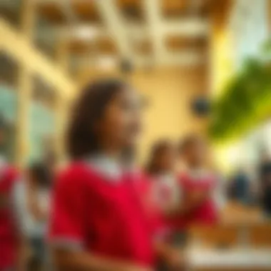 Community Spirit in Dubai Schools A vibrant school event highlighting community involvement and student achievements