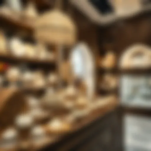 Elegant display of jalabiya in a Dubai shop showcasing intricate designs