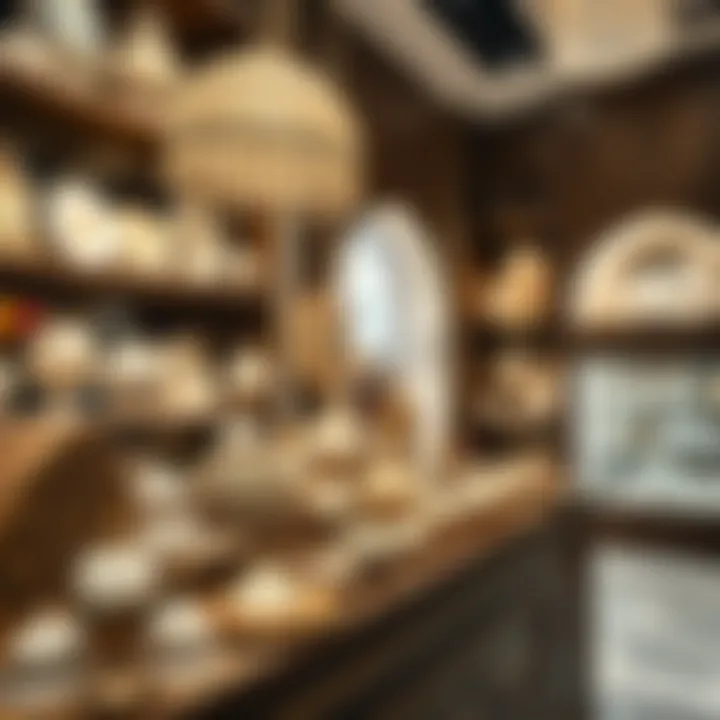 Elegant display of jalabiya in a Dubai shop showcasing intricate designs