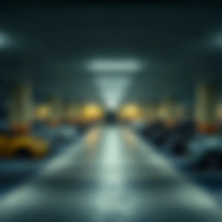 Parking facility at JBR Walk with available spaces