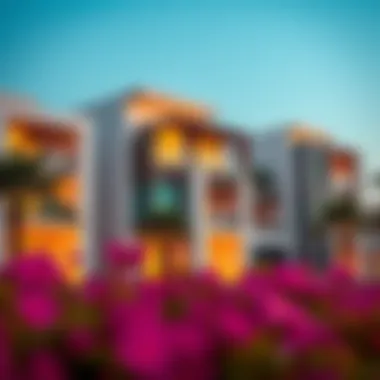 Architectural view of Jumeirah Village Triangle showcasing its modern design