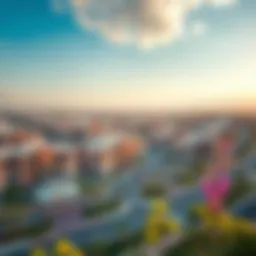 Stunning view of Layan community residential buildings