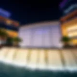 The majestic Dubai Mall waterfall cascading elegantly