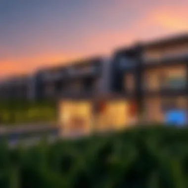 Luxury Living in Dubai Luxurious residential properties highlighting real estate opportunities