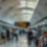Dubai Metro Station on a Friday