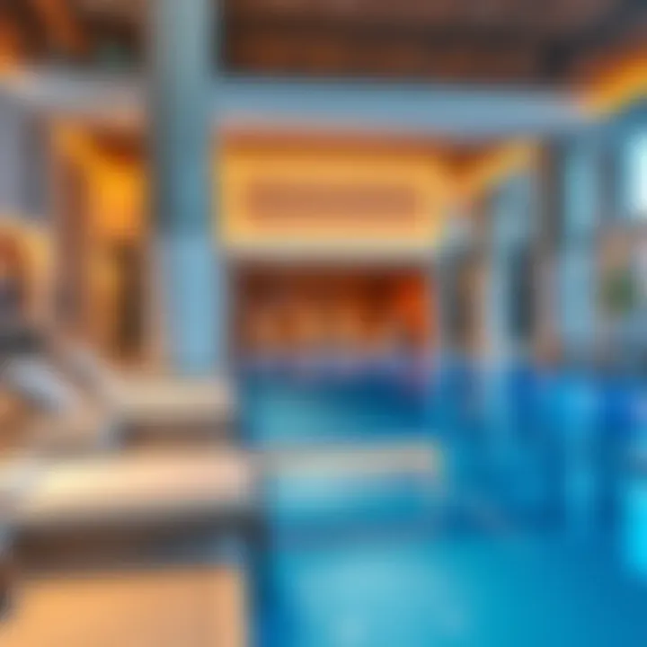 Amenities area featuring a pool and relaxation space at Millennium Executive Tower