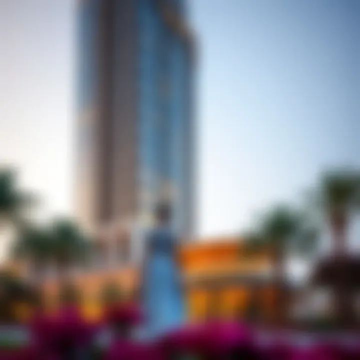 Exterior view of Millennium Executive Tower showcasing its unique architectural design